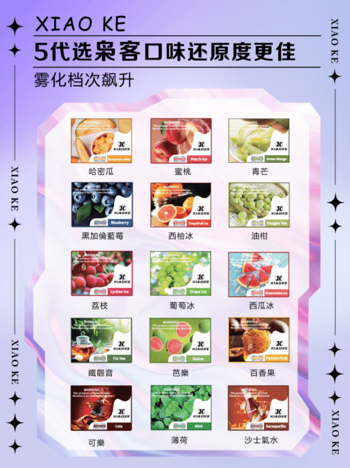 xiaoke梟客五代煙彈 5盒送主機 通用relx悅刻5代/6代主機